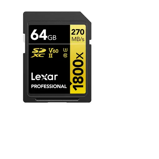 Lexar LSD1800064G-BNNNG memoria flash 64 GB SDXC UHS-II Clase 10
