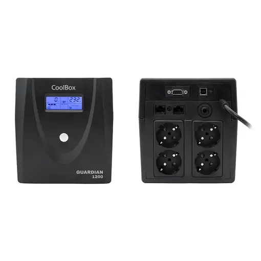 CoolBox Guardian 3 LCD 1200VA sistema de alimentación ininterrumpida (UPS) Línea i