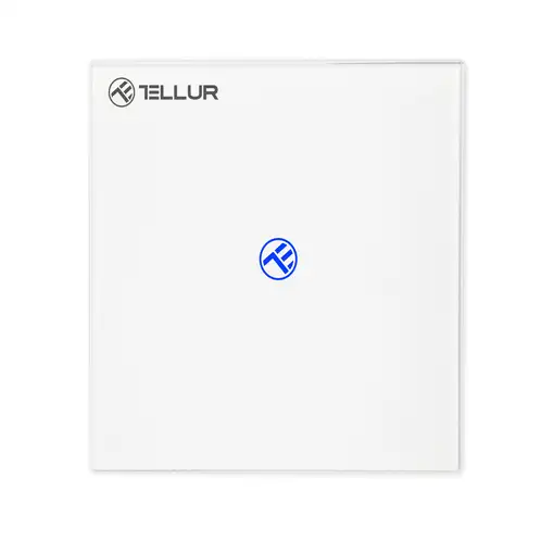 Conmutador WiFi inteligente Tellur, SS1N, con/sin neutro, 1 puerto, 1800W, 10A