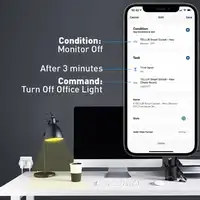 Tellur Smart WiFi AC Doble Enchufe, Lectura de energía, 16A, 2400W
