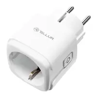 Enchufe de CA Tellur Smart WiFi, lectura de energía, 3680W, 16A, blanco