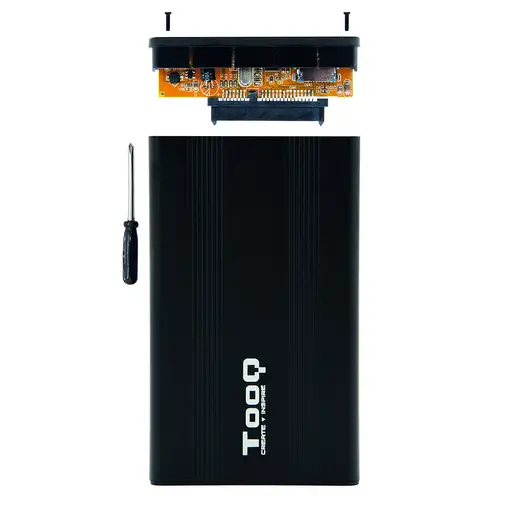 TooQ CAJA HDD 2.5" SATA A USB 2.0 NEGRA