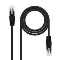 Nanocable CABLE RED LATIGUILLO RJ45 CAT.5E UTP AWG24, NEGRO, 7.0 M