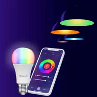 Bombilla Tellur Smart WiFi E27, 9W, blanco/cálido/RGB, atenuador