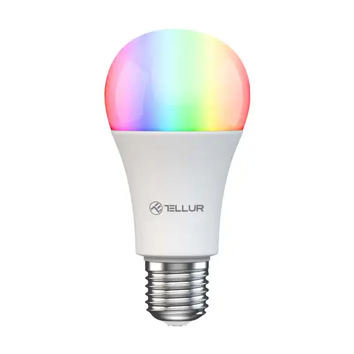 Bombilla Tellur Smart WiFi E27, 9W, blanco/cálido/RGB, atenuador