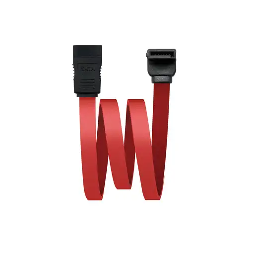 Nanocable 10.18.0202-OEM cable de SATA 0,5 m Negro, Rojo