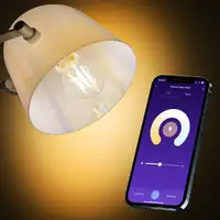 Bombilla de filamento Tellur Smart WiFi E27, 6W, blanco/cálido, atenuador