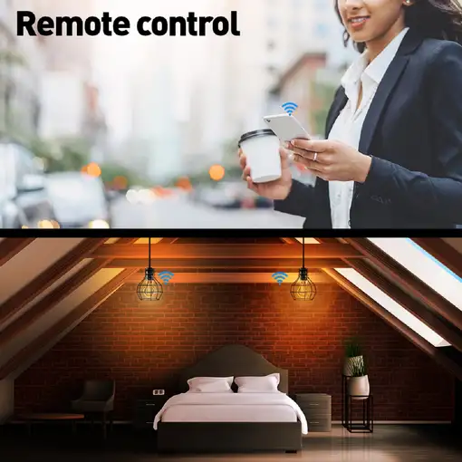Bombilla de filamento Tellur Smart WiFi E27, 6W, blanco/cálido, atenuador