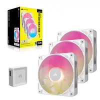 Corsair iCUE LINK RX120 MAX RGB Carcasa del ordenador Ventilador 12 cm Blanco 3 pi