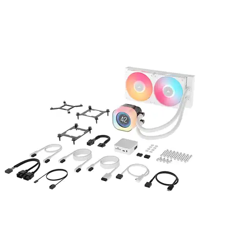 Corsair iCUE LINK TITAN 240 RX LCD Procesador Sistema de refrigeración líquida tod