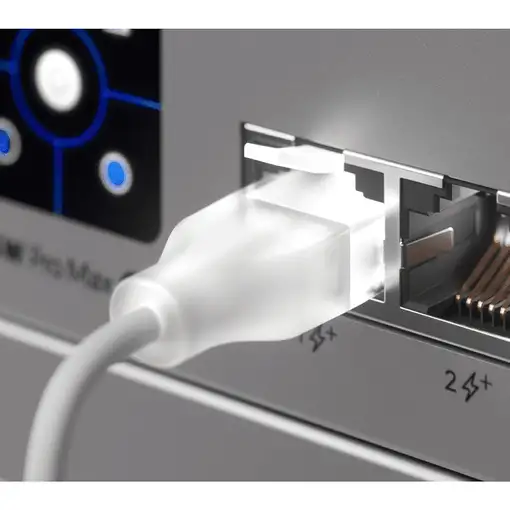 Ubiquiti UACC-Cable-Patch-EL-0.3M-W cable de red Translúcido, Blanco 0,3 m Cat6