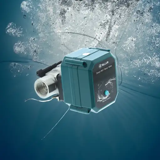 Válvula de agua Tellur Smart WiFi, DN20, IP67, 10 bar, DC 5V