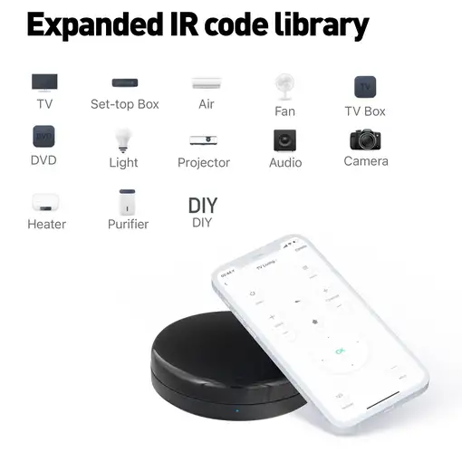 Tellur Smart WiFi IR Mando a distancia sensor de temp y humedad USB C