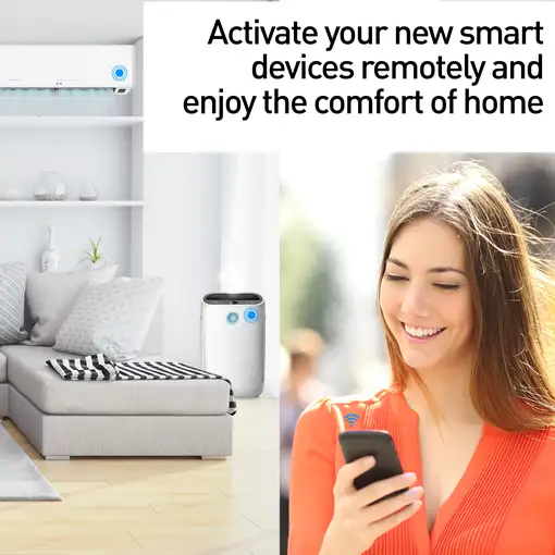 Tellur Smart WiFi IR Mando a distancia sensor de temp y humedad USB C