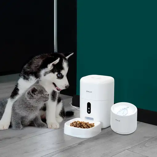 Tellur Smart WiFi Dispensador de Agua para Mascotas, 2L, blanco