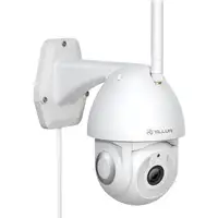 Cámara exterior Tellur Smart WiFi, 3MP, UltraHD, Autotracking, PTZ, blanco