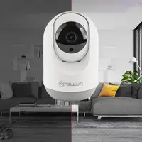 Cámara interior Tellur Smart WiFi, 3MP, UltraHD, Autotracking, PTZ, blanco