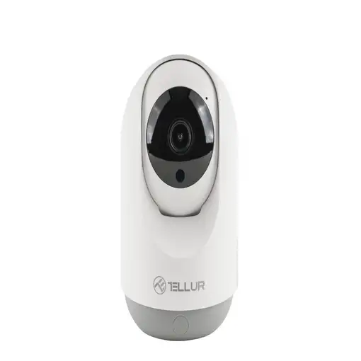 Cámara interior Tellur Smart WiFi, 3MP, UltraHD, Autotracking, PTZ, blanco
