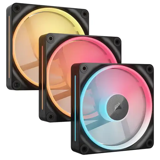 Corsair iCUE LINK LX120-R RGB Carcasa del ordenador Ventilador 12 cm Negro 3 pieza