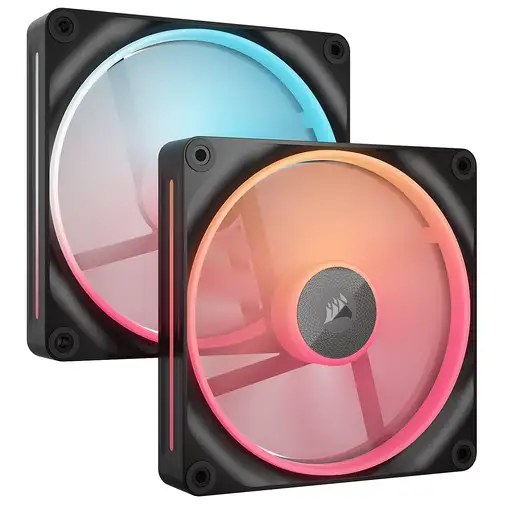 Corsair iCUE LINK LX140-R RGB Carcasa del ordenador Ventilador 14 cm Negro 2 pieza