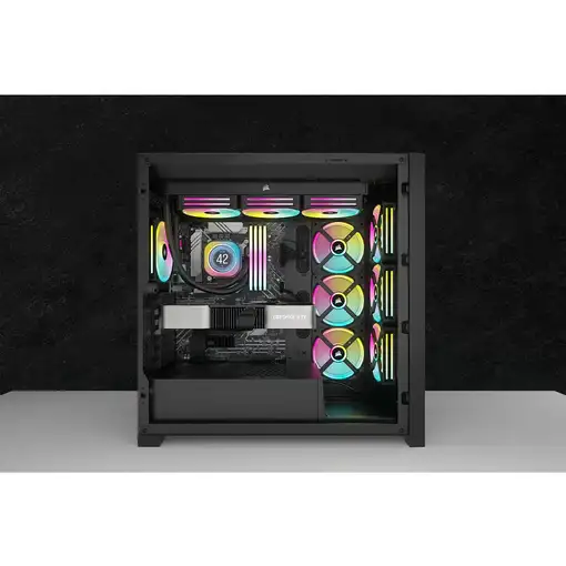 Corsair iCUE LINK H150i LCD Procesador Refrigerador de aire 12 cm Negro 3 pieza(s)