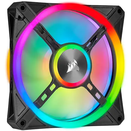 Corsair iCUE QL140 RGB Carcasa del ordenador Ventilador 14 cm Negro, Gris