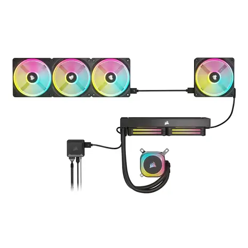 Corsair CUE LINK QX120 RGB Carcasa del ordenador Ventilador 12 cm Negro, Blanco 1
