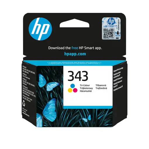 HP Cartucho de tinta original 343 Tri-color