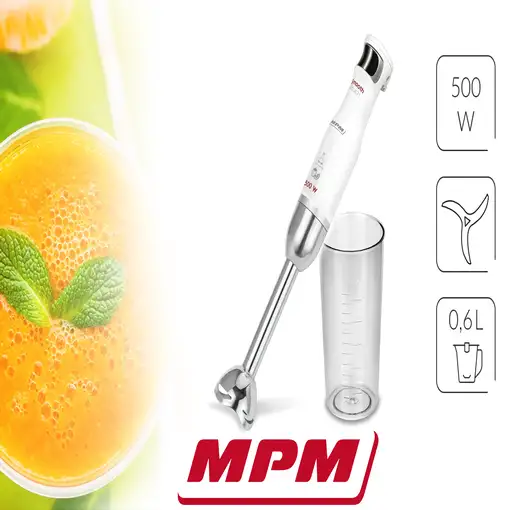 MPM MBL-27 licuadora 0,6 L Batidora de inmersión 500 W Blanco