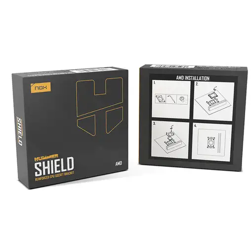 NOX NXHUMMERSHIELDAMD kit de montaje Negro Acero