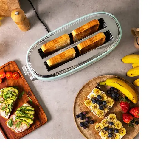 Cecotec Tostador vertical Tostador Vertical Toast&Taste 1600 Retro Double Blue