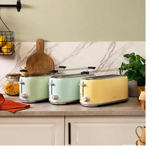 Cecotec Tostador vertical Tostador Vertical Toast&Taste 1600 Retro Double Blue