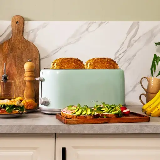 Cecotec Tostador vertical Tostador Vertical Toast&Taste 1600 Retro Double Blue