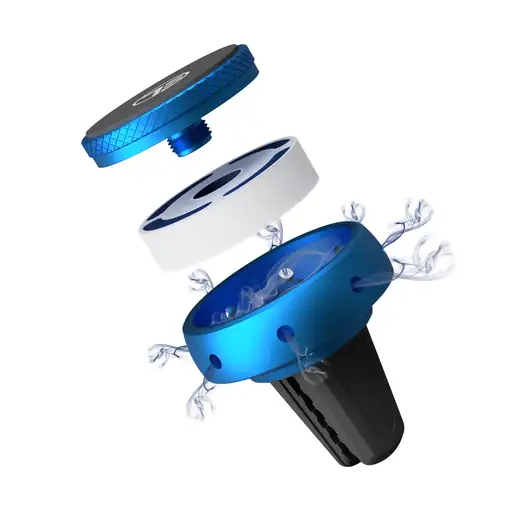 FreshDot Soporte para Teléfono Coche Magnético, Kit de Fragancia Ocean, azul