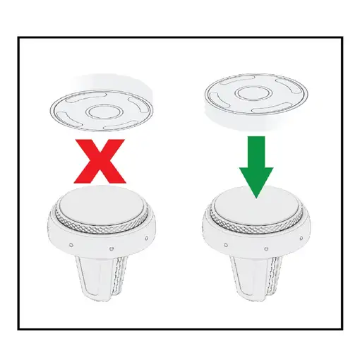 FreshDot Soporte para Teléfono Coche Magnético, Kit de Fragancia Ocean, azul