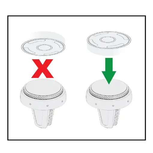 FreshDot Soporte para Teléfono Coche Magnético, Kit de Fragancia Antitabac, gris