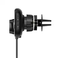 Transmisor FM Bluetooth para coche Tellur FMT-B6, soporte magnético, negro