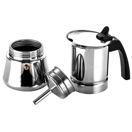Cafetera Italiana Inducción 10 Tazas Café,  Acero Inoxidable, 81CFFGIET10 FAGOR