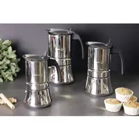 Cafetera Italiana Inducción 10 Tazas Café,  Acero Inoxidable, 81CFFGIET10 FAGOR