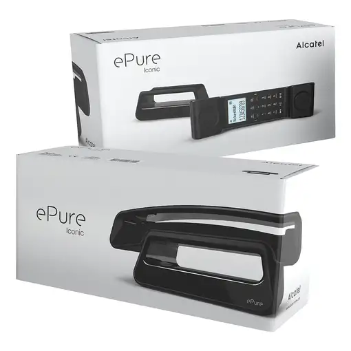 Alcatel ePure#3 Iconic Teléfono DECT Identificador de llamadas Negro
