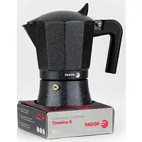 Cafetera Italiana Aluminio 6 Tazas Café, Junta Silicona, 81CFFGATI06 FAGOR