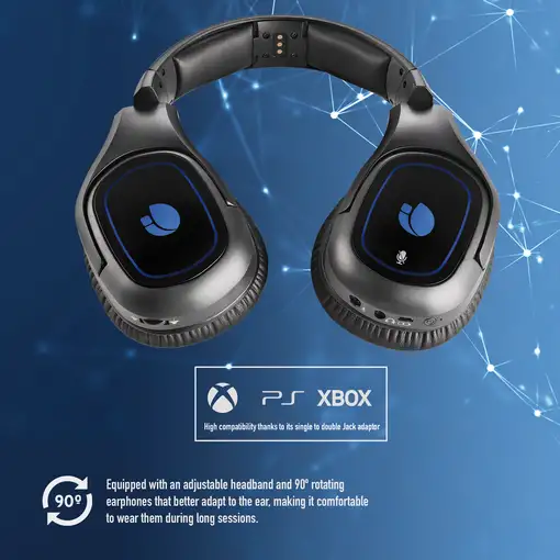 NGS GHX-600 Auriculares Inalámbrico y alámbrico Diadema Juego MicroUSB Negro