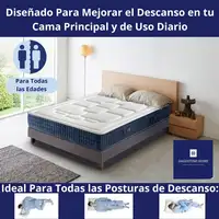 Colchón Viscoelástico, firmeza Ergonómica con Núcleo de Espuma Advance Confort.