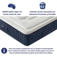 Colchón Viscoelástico, firmeza Ergonómica con Núcleo de Espuma Advance Confort.