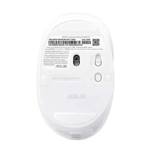 ASUS Fragrance Mouse MD101 ratón Hogar Ambidextro RF Wireless + Bluetooth Óptico 2