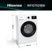 Hisense WF1G7021BW lavadora Carga frontal 7 kg 1200 RPM Blanco
