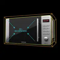 Cecotec ProClean 5110 Inox Acero inoxidable Microondas con grill Encimera 20 L 700