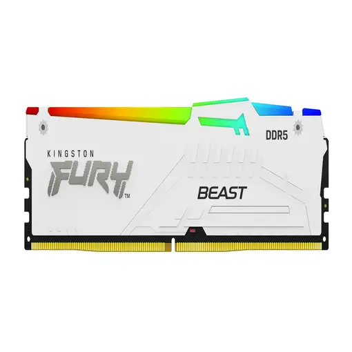 Kingston Technology FURY Beast 32GB 6000MT/s DDR5 CL30 DIMM (Kit de 2) White RGB X