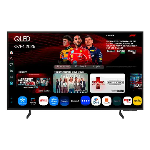 Televisor QLED 55'' 4K Ultra HD Negro Smart TQ55Q7F4AUXXC SAMSUNG
