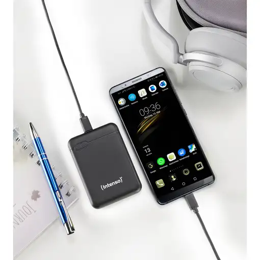 Intenso 7313520 batería externa Polímero de litio 5000 mAh Negro